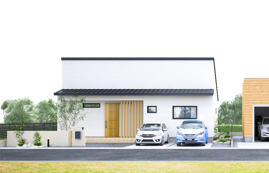 Flat Style Model Houses