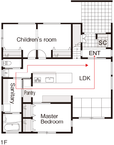 1F間取り図