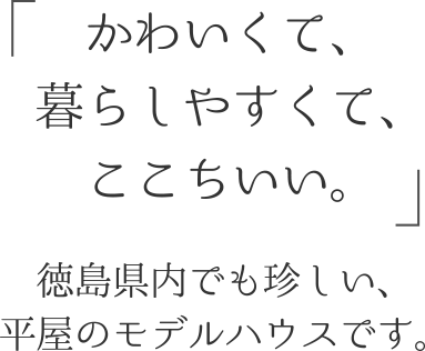 かわいくて、暮らしやすくて、ここちいい。