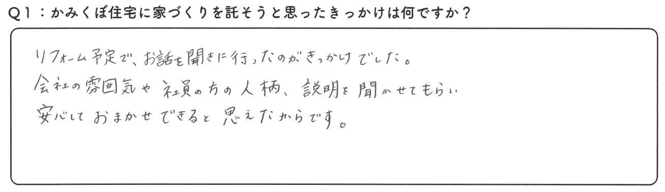 担当の内田さんの迅速で丁寧な対応に安心しておまかせできました！